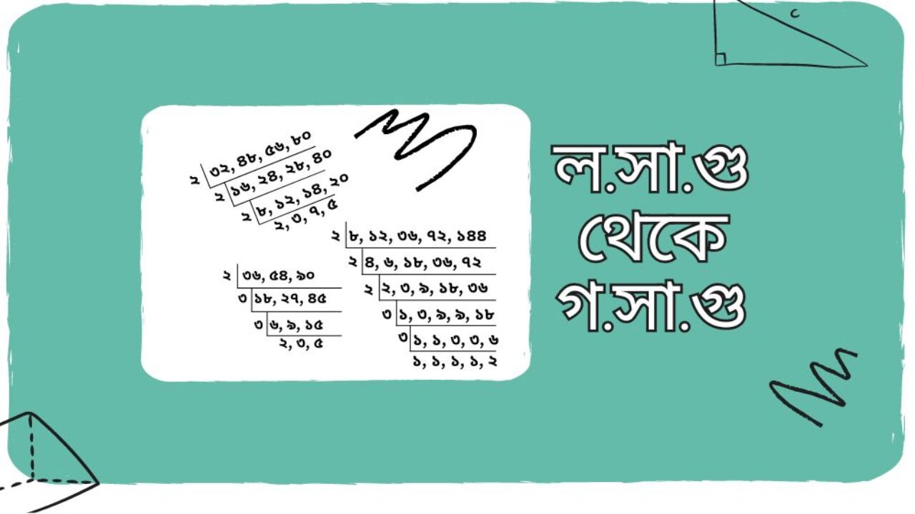 ল.সা.গু থেকে গ.সা.গু